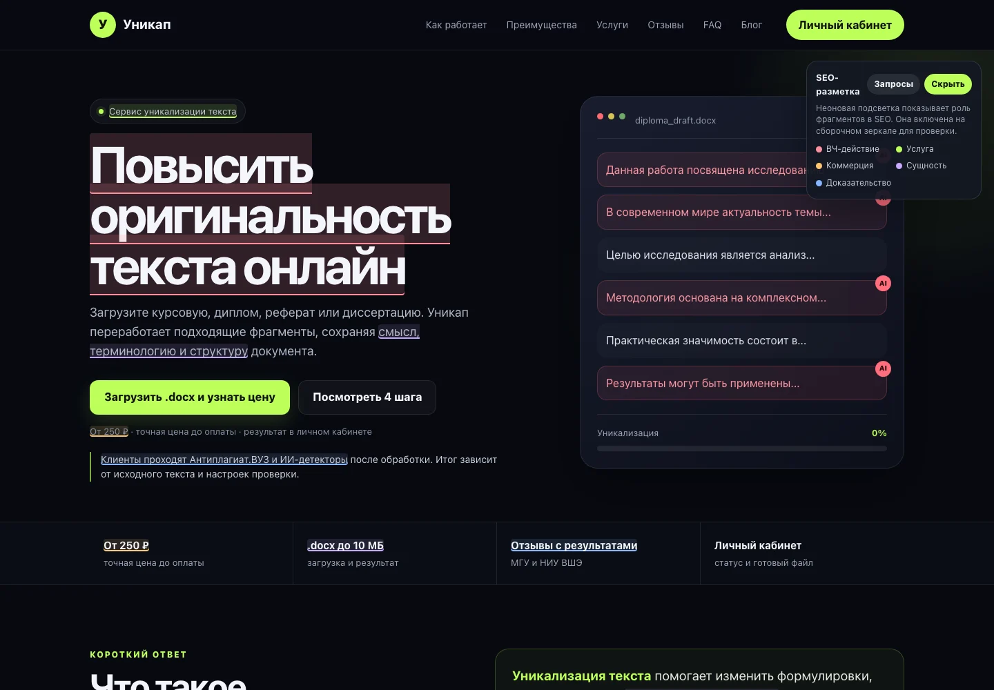 Как пользоваться Уникап: инструкция по шагам